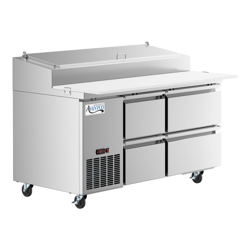 60" 4 Drawer Refrigerated Pizza Prep Table
