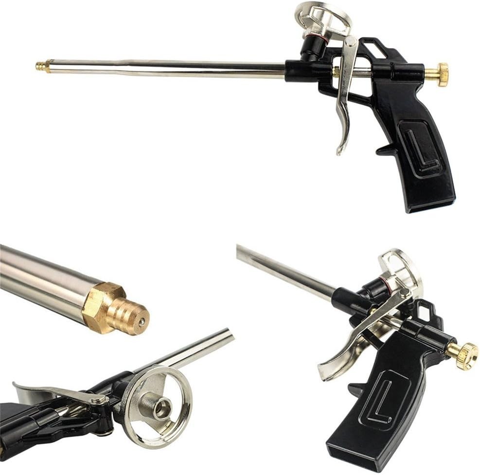 Lightweight Foam Gun with Spring Trigger Control for Precise Application, 2 Pack