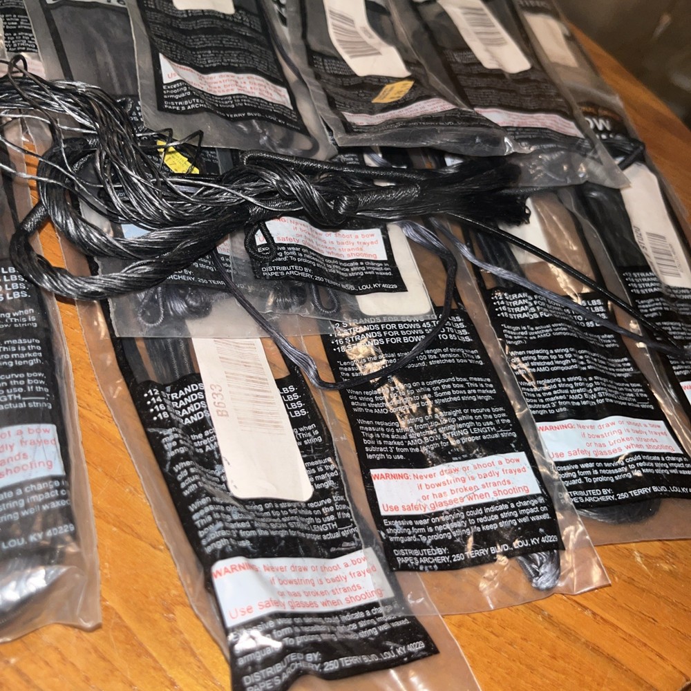 Professional Grade Bow String Lot Of 16 Plus Read
