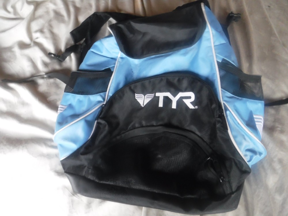 TYR Light Blue Blue Back pack Pre Owned