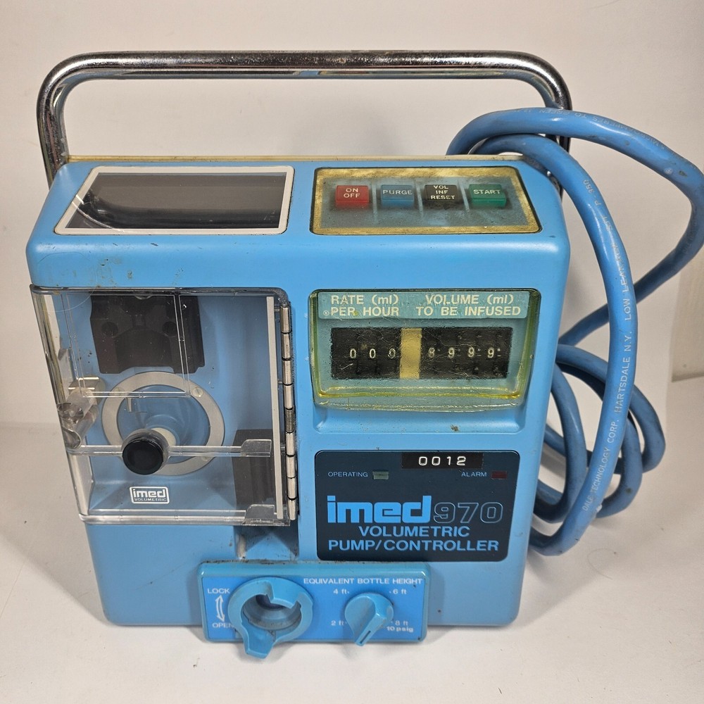 Imed 970 Volumetric Pump Controller Vintage UNTESTED AS-IS