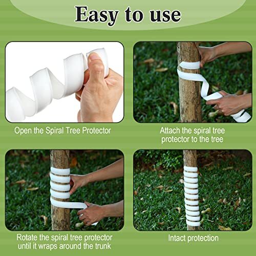 20 Pcs Tree Protectors 2 Size Plastic Spiral Tree Guard Tree Trunk Protector