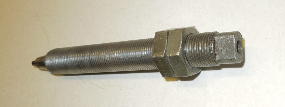 CHICAGO RIVET PRESS LOWER ANVI....USED...(.800 O.D. THREAD)...3/16" POST