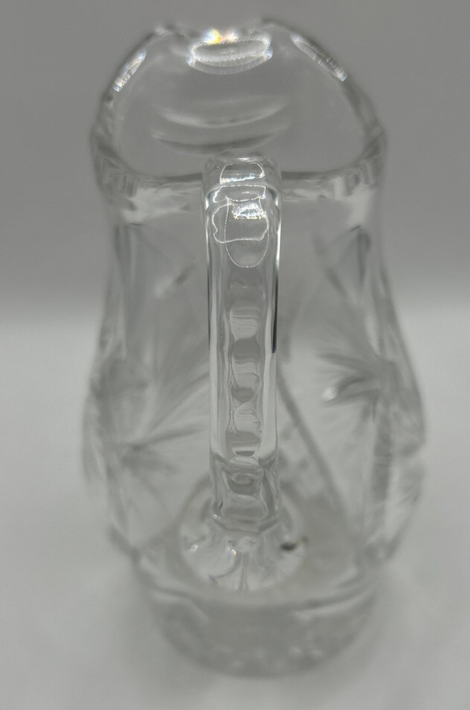 Cut glassPinwheel pattern creamer