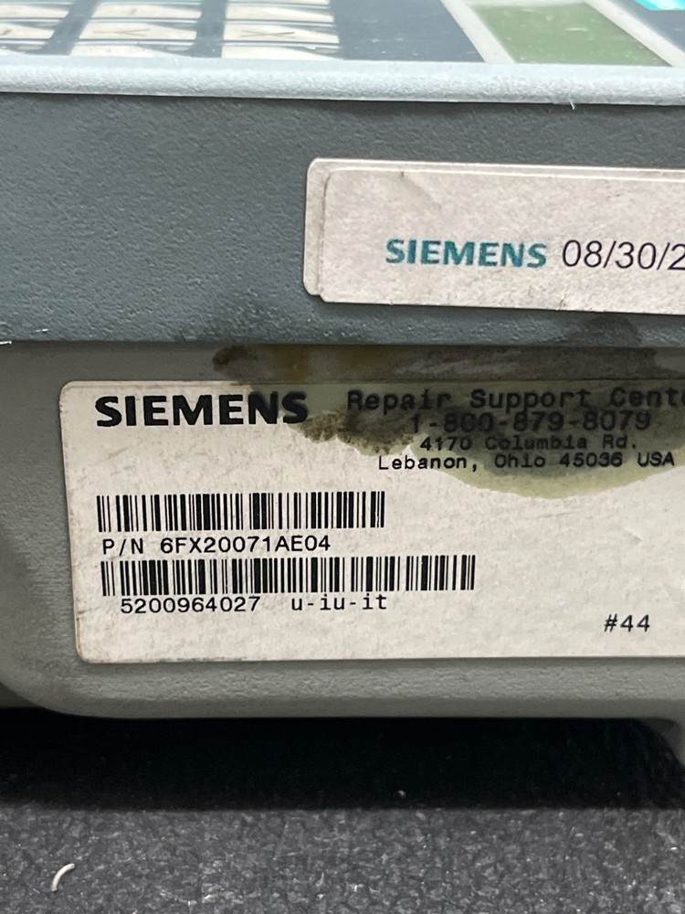 SIEMENS 6FX2007‑1AE04 Handheld Operator Unit MPG USED
