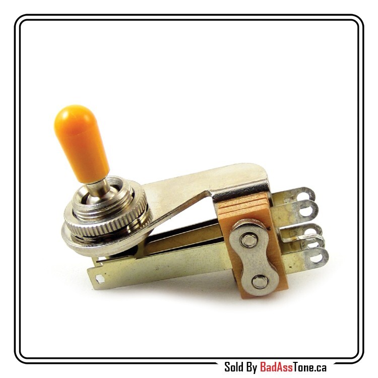 Switchcraft L-type 3-way Toggle switch - Amber Tip - SG, Semi-Hollow Body, etc.