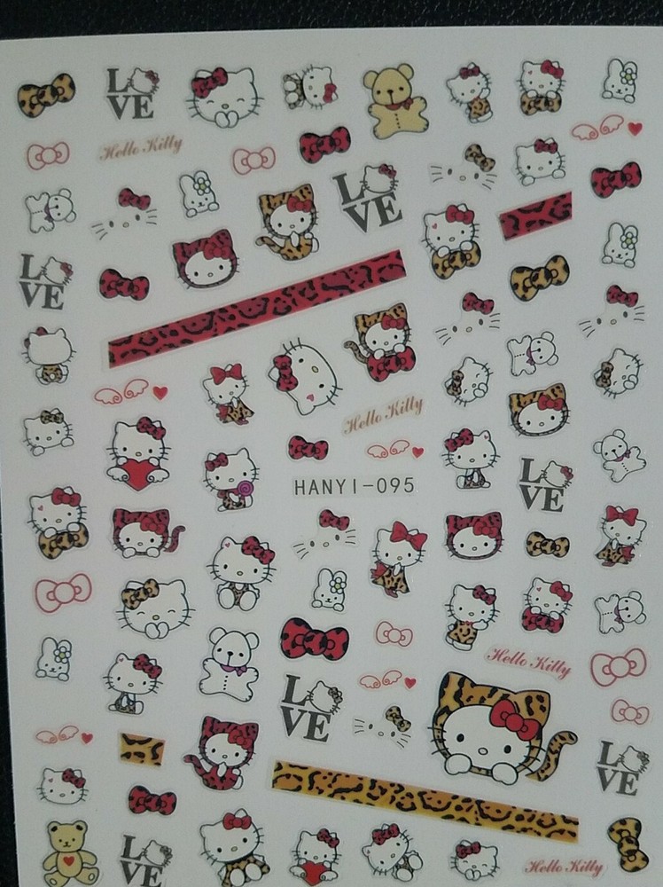 Hello Kitty Nail Art Stickers