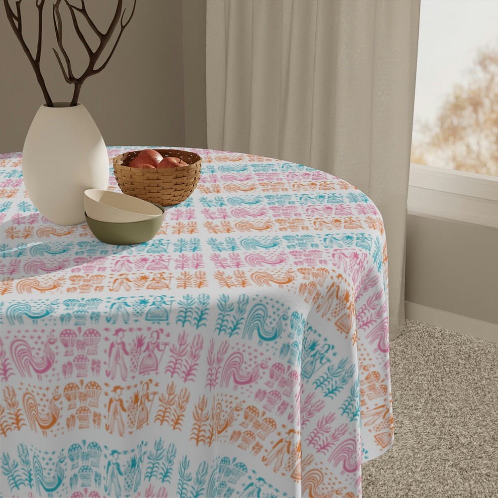 Vintage Butterprint Inspired Tablecloth, Pyrex Tablecloth