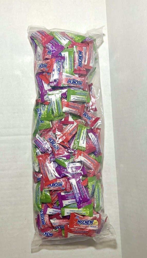 Hi-Chew Candy Assorted Bulk Bag 2.2lb 185 Wrapped Pieces 35oz Fruit Chews