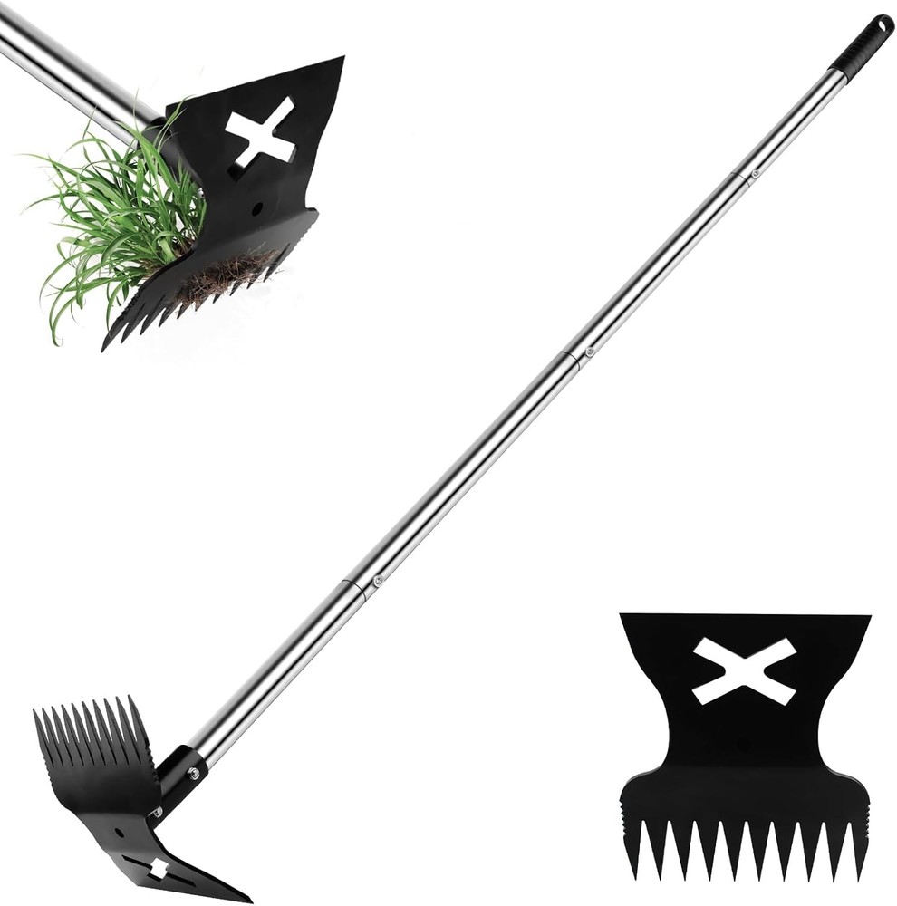 Weed Puller Tool with Long Handle 2.0, Upgraded Weeding Remover Tool, 60" Heavy
