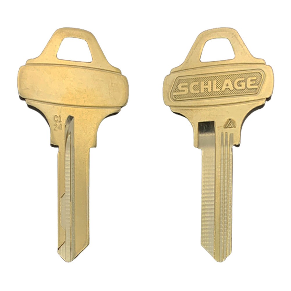 C124 Key Blank 6-Pin Brass