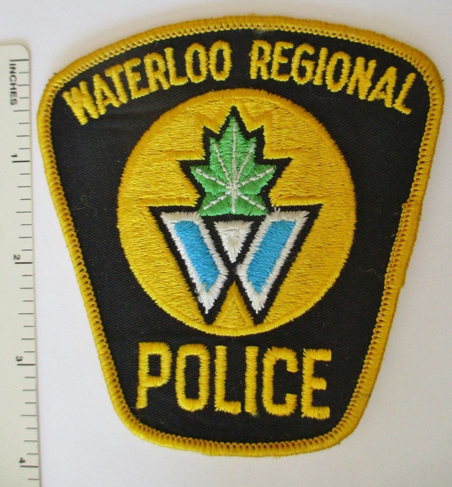 WATERLOO CANADA REGIONAL POLICE PATCH Original