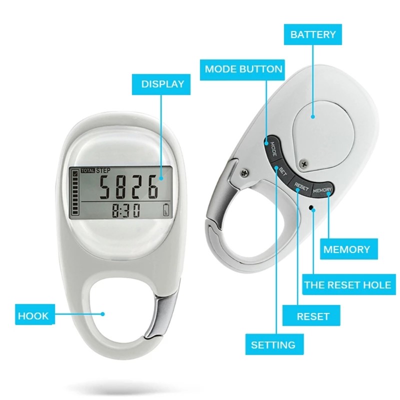 3D Fitness Pedometer Count Distance Induction Exercise Multi-function Counter