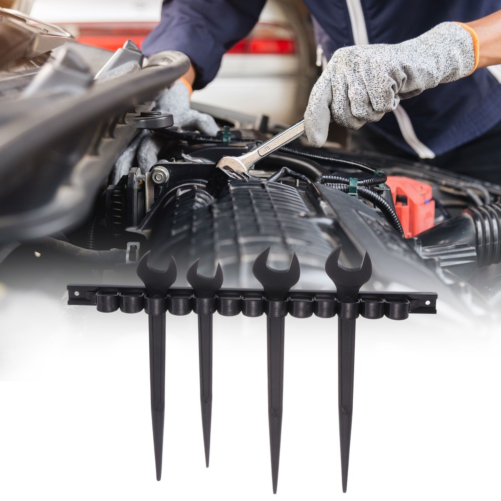 6pcs Tools Premium Wall Mount Screwdriver Organizer, Black