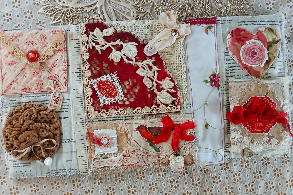 Handmade Sewing Roll/Huswif