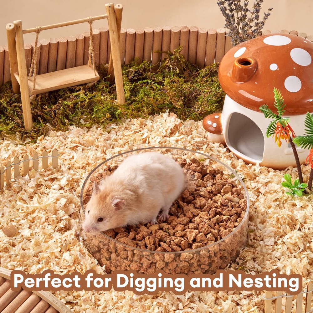 Cork Bedding 5L Natural Hamster Odor Control Substrate Hideout Box 45mm