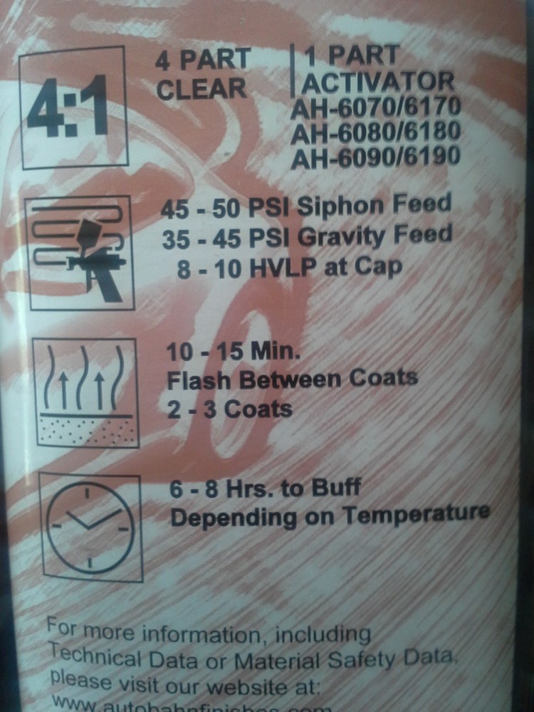 AC9010 Production Clear Coat 5 Quart Kit High Gloss Urethane