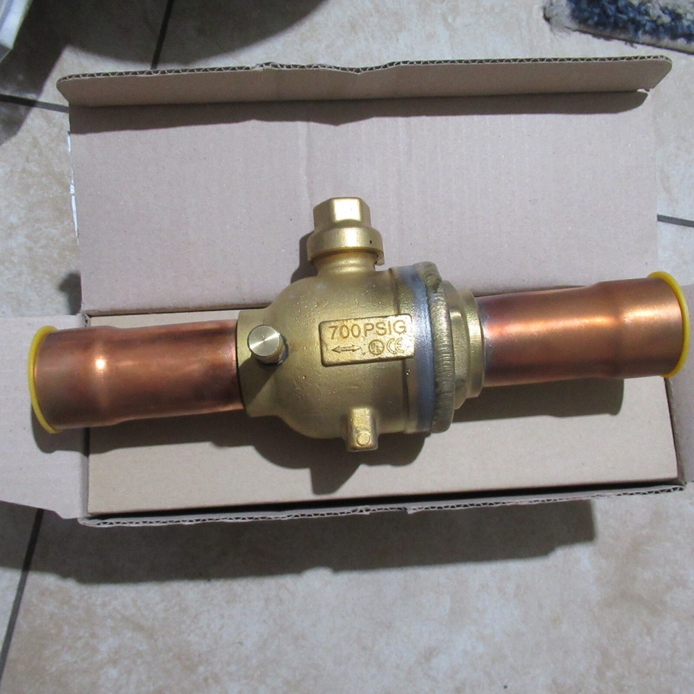 KeepRite 158BV(T)  Refrigeration Ball Valve With Tap, New