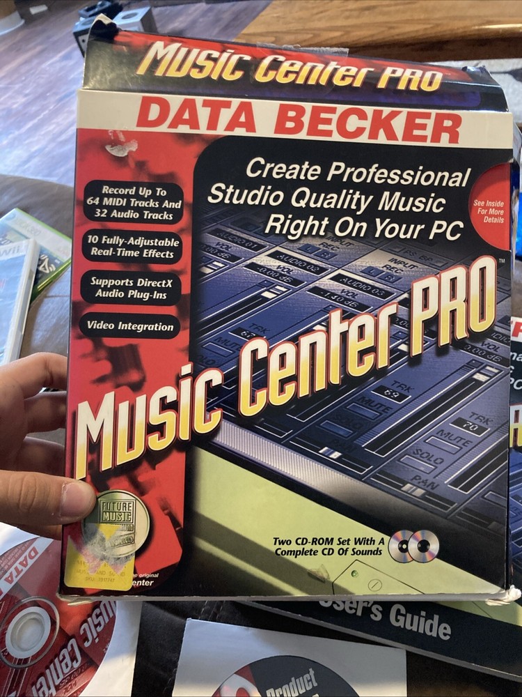 Vintage 2000 Data Becker Music Center Pro Software, Complete/Win 95/EUC