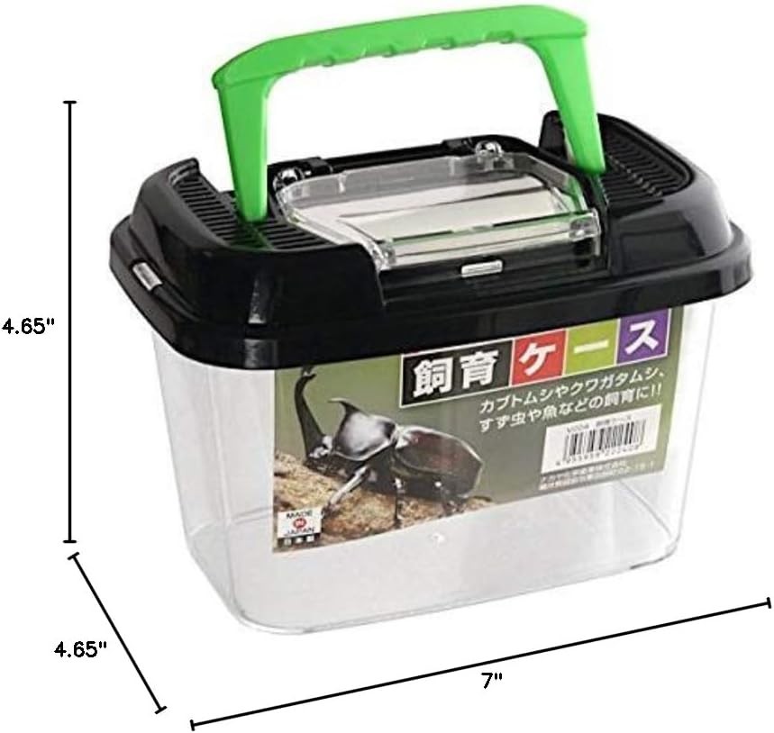 Compact 7'' Terrarium for Bugs and Fish - High Transparency for Easy Observation