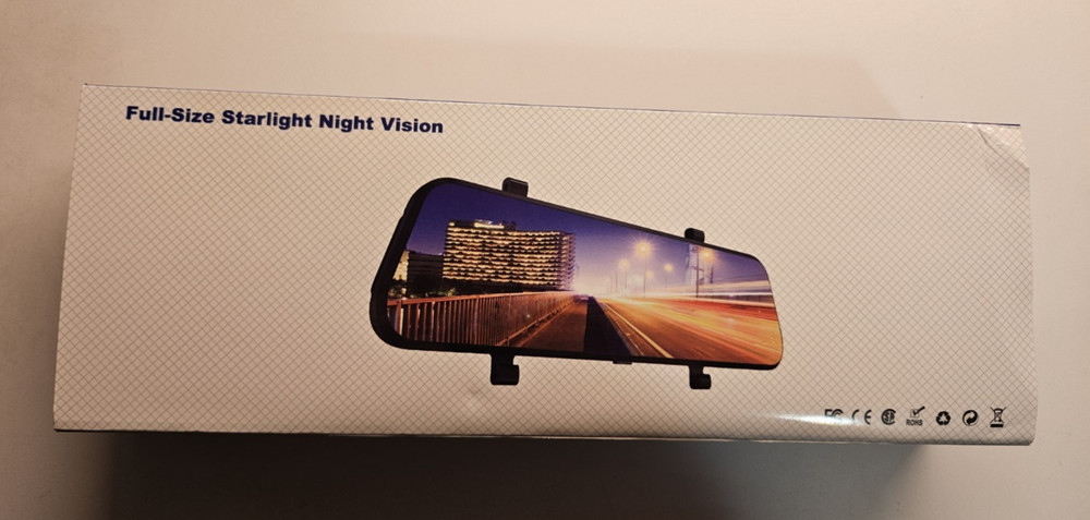 Full Size Starlight Night Vision Dash Cam+Rear View Camera (Open - Box / New)