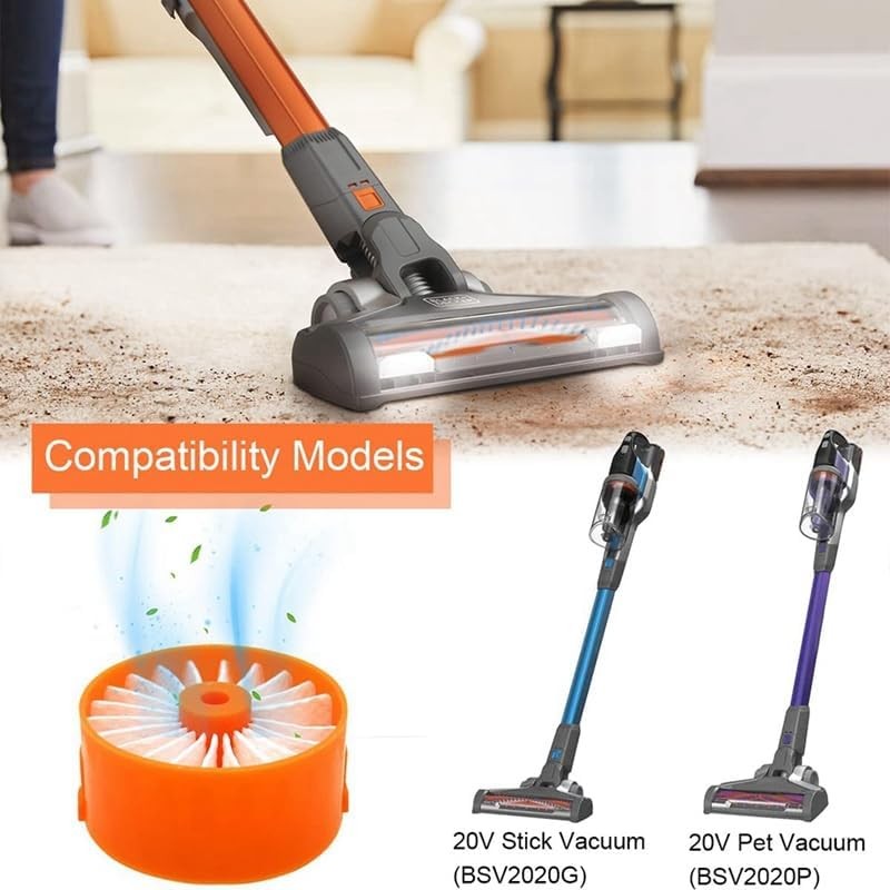 4 Pack Filter Element for BLACK DECKER POWERSERIES Cordless Stick Vacuum
