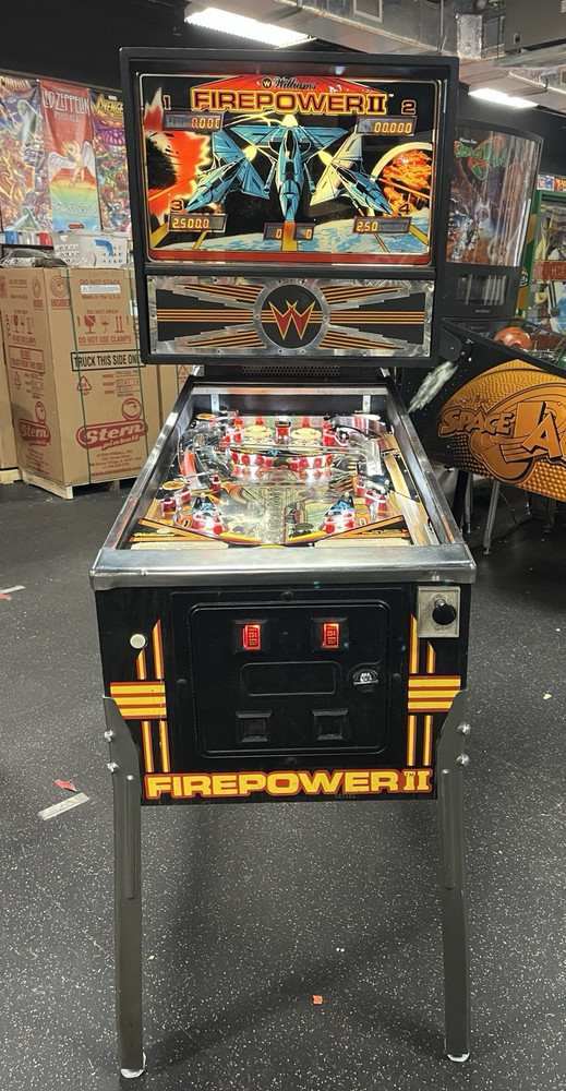 1983 FIREPOWER 2 PINBALL MACHINE  PROFESSIONAL TECHS FULL LEDS PLAYS GREAT