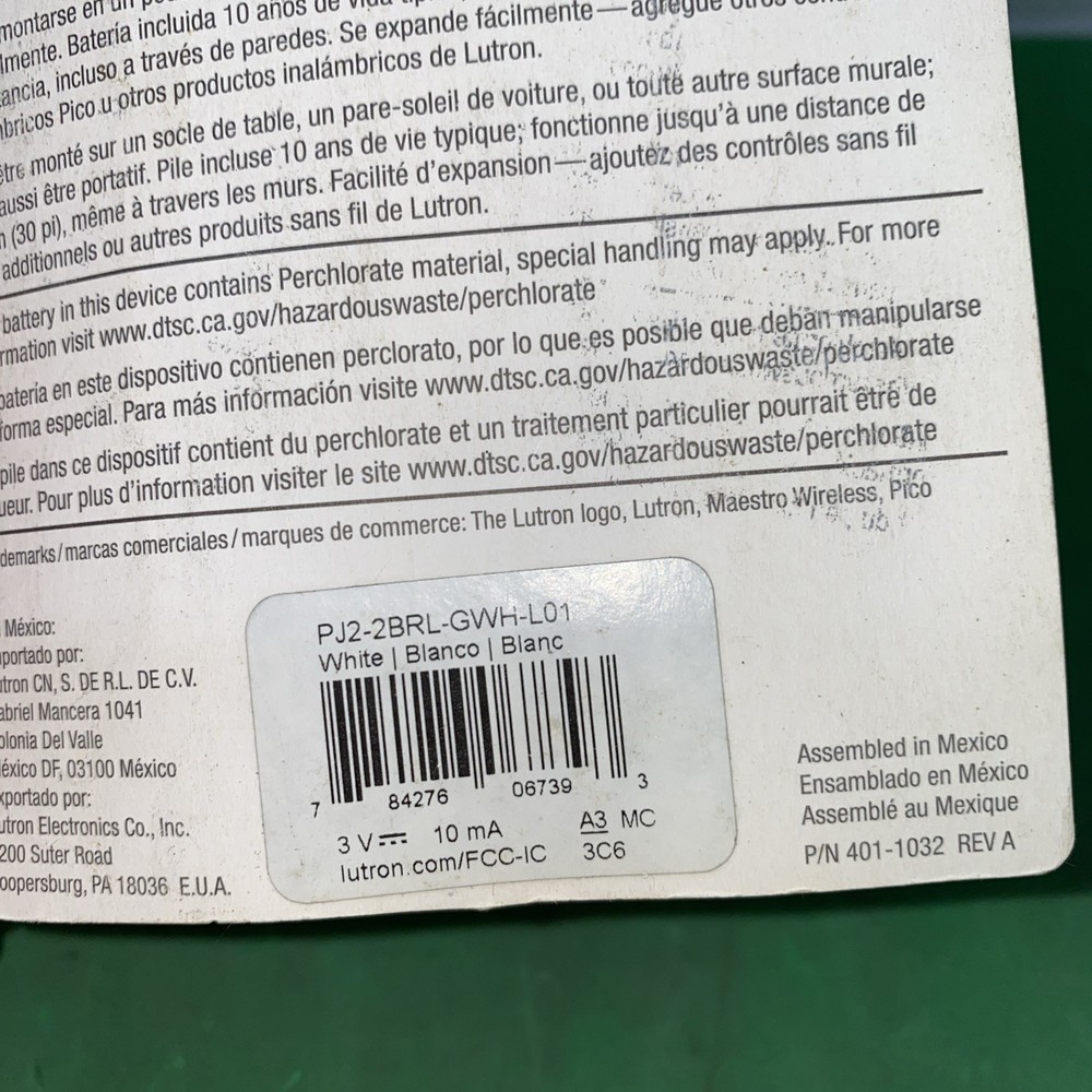 REMOTE CONTROL for Wireless Smart Lighting Dimmer Switch US