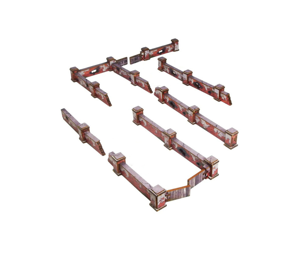 Micro Art Studio WW2 Ostfront Stalingrad: Walls Low Prepainted