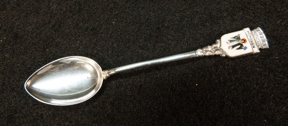 Souvenir Spoon 800 Silver Munchen 8.5g 4"