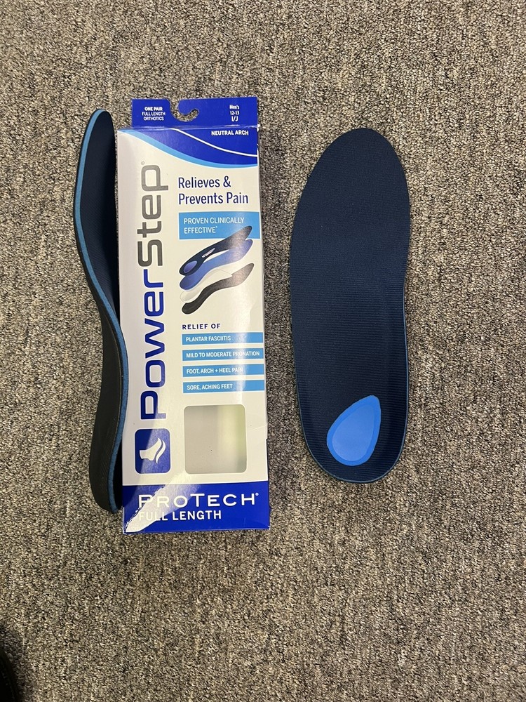 Powerstep ProTech  Orthotic Insole - Blue       WMN’s  Size 11