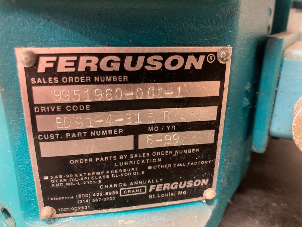 Ferguson ED91 Rotary Indexer Table, ED91-4-315-R