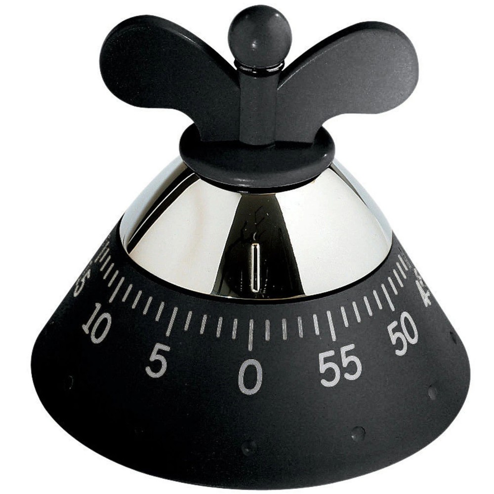 Alessi Michael Graves Mechanical Kitchen Timer Black