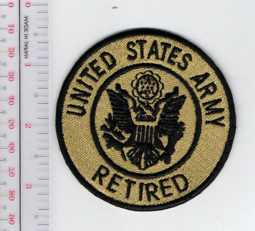 US Army Retired Patch NO TARIFF