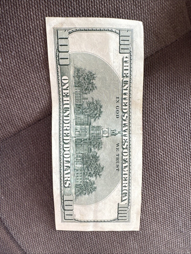 100 dollar bill cut error