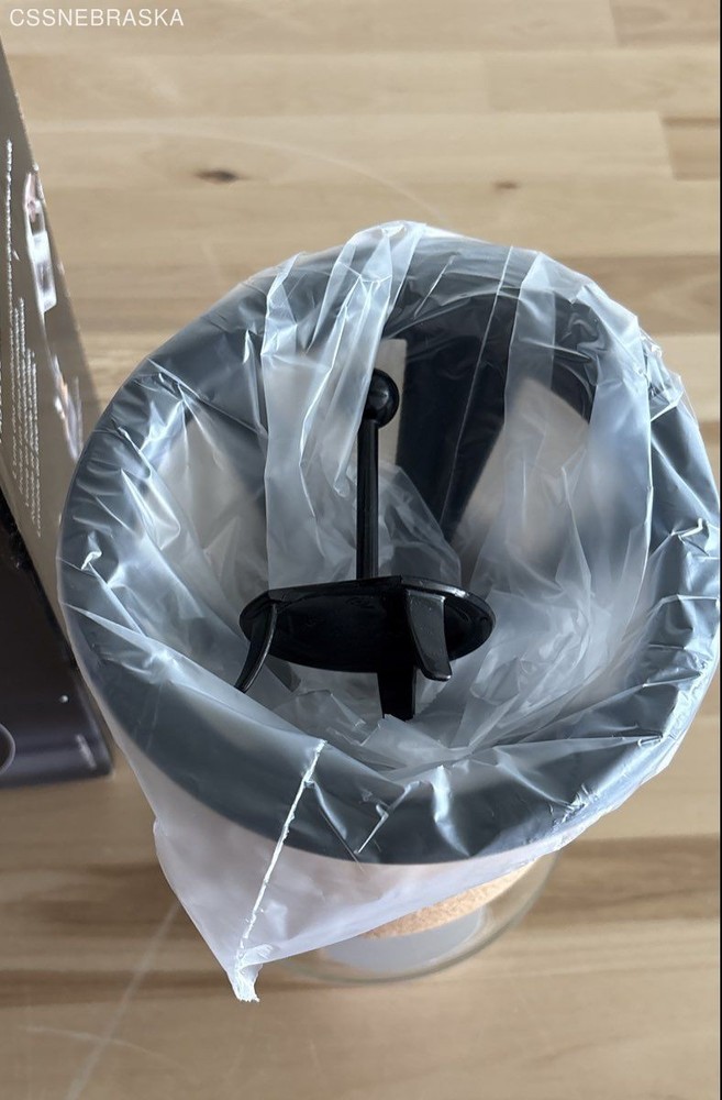 Bodum Pour Over Coffee Maker with a permanent filter.