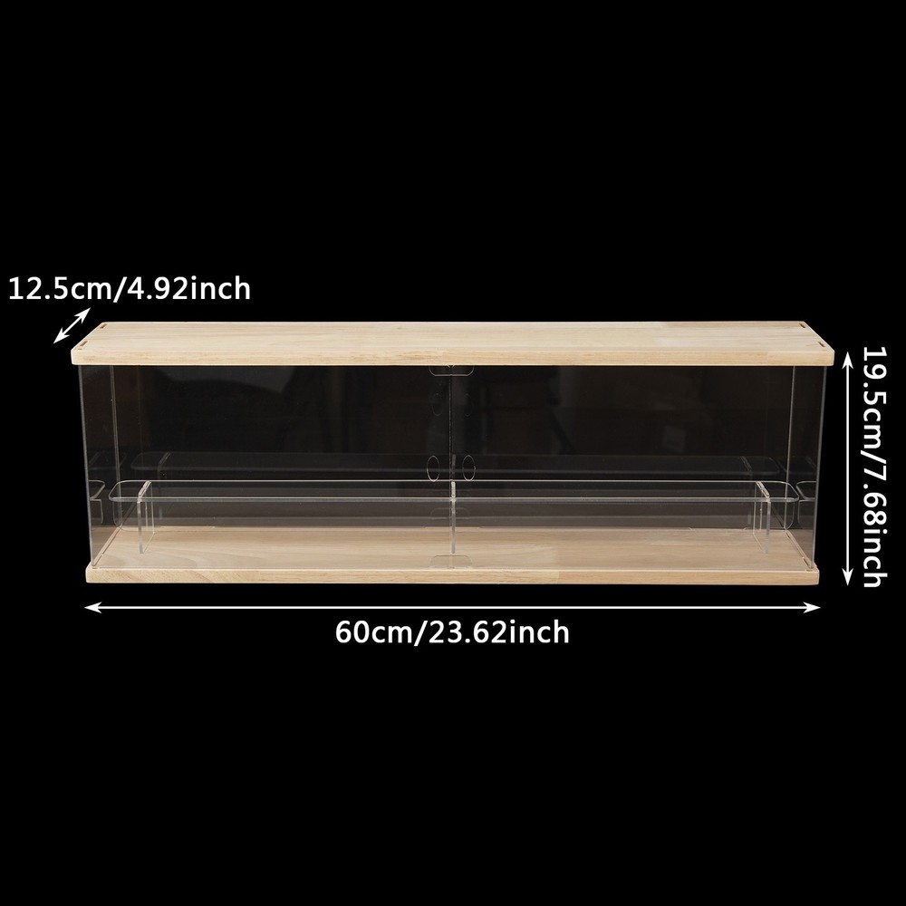 Clear Acrylic Display Case Display Shelf Dustproof Blind Box Stackable Shelf US