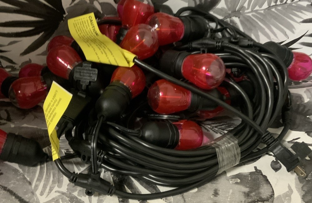 ➿ Hampton Bay Shatterproof Filament String Lights 48ft 🆕 No Box