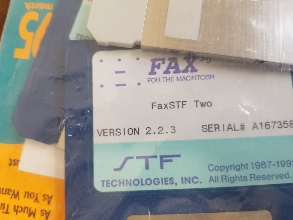 SUPRAFAXMODEM Fax for Macintosh MicroPhone Documentation and Diskettes