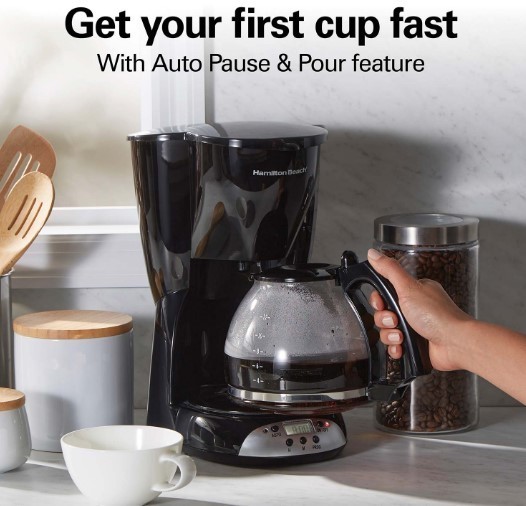 Hamilton Beach 12-Cup Programmable Coffee Maker Black
