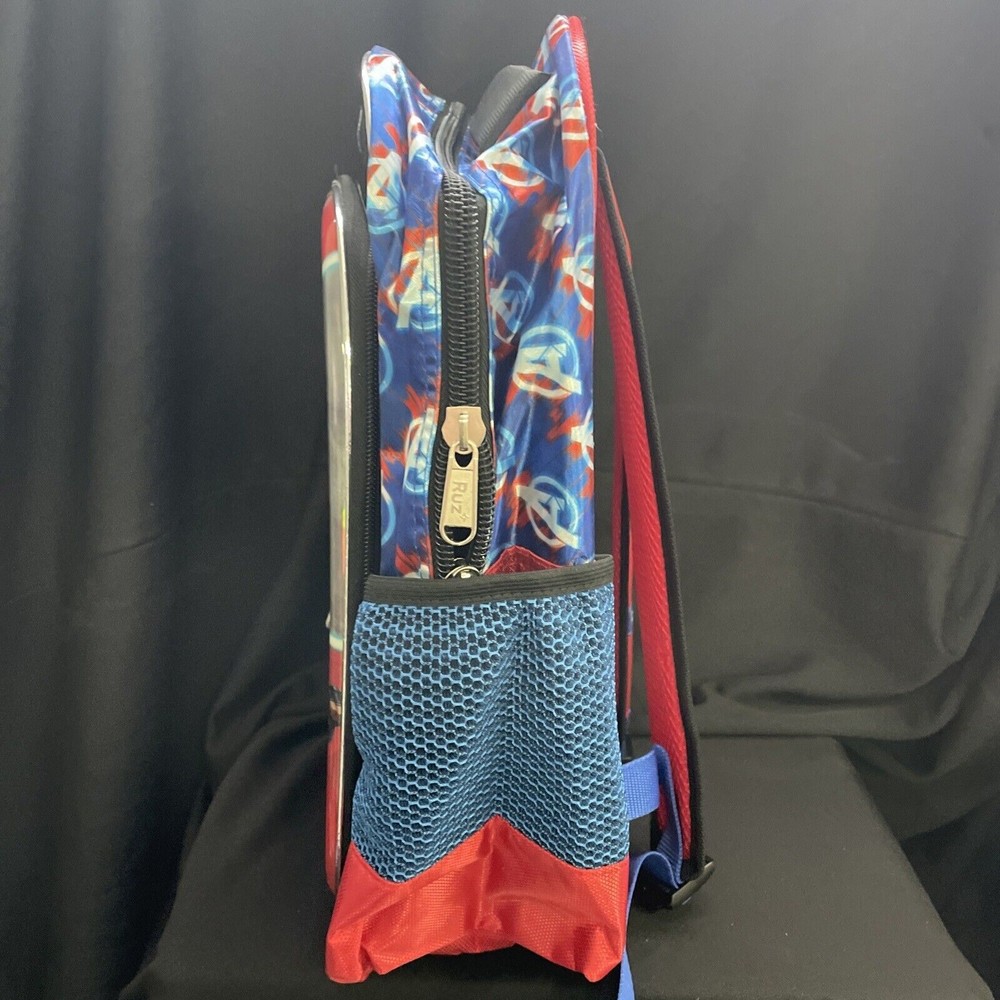 Marvel Avengers Backpack Gauntlet 2 Zip Compartment Side Zip & Water Bottle Pock
