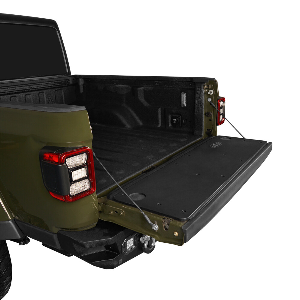 Rear Tailgate Board Black ABS Plastic Panel for Jeep Gladiator JT 2020-2026
