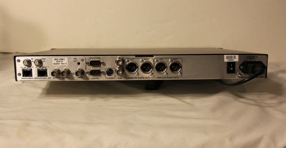 IRD-2961 Professional MPEG-2DVB & ATSC Integrated Receiver Decoder