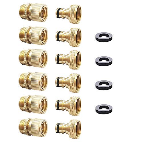 Garden Hose Quick Connect Solid Brass Quick Connector Garden Hose 2 Sets