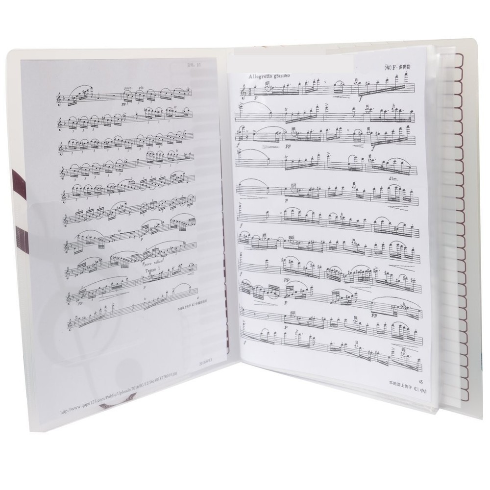 Music Sheet File Paper Storage Folder Documents Holder Blank Tree White