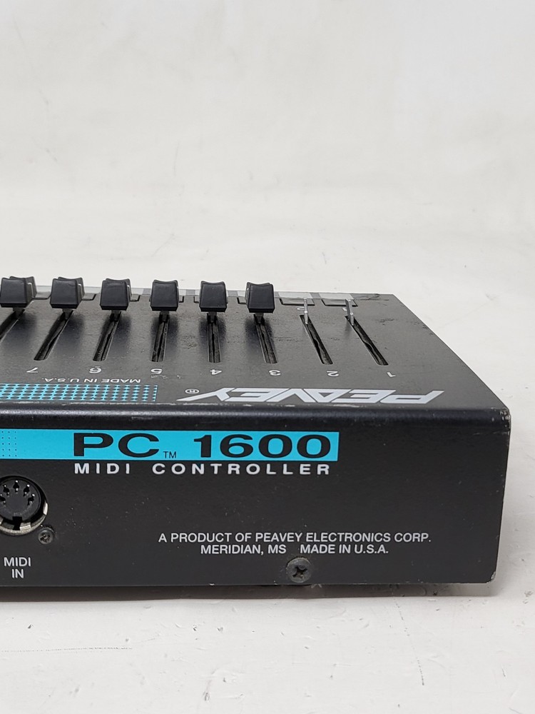 Peavey PC1600 MIDI Control Surface Powers On Error Message Tested READ PARTS