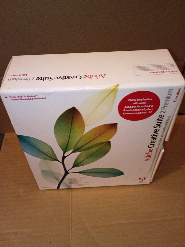 Adobe Creative Suite 2 Premium Education Version Full Version.