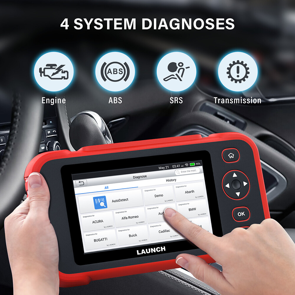 LAUNCH CRP129i OBD2 Scanner ABS SRS Car Diagnostic Tool TCM Engine Code Reader