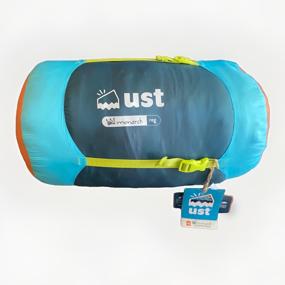 Ust Monarch Sleeping Bag with Temp Control and Carry Case Camping Regular Read