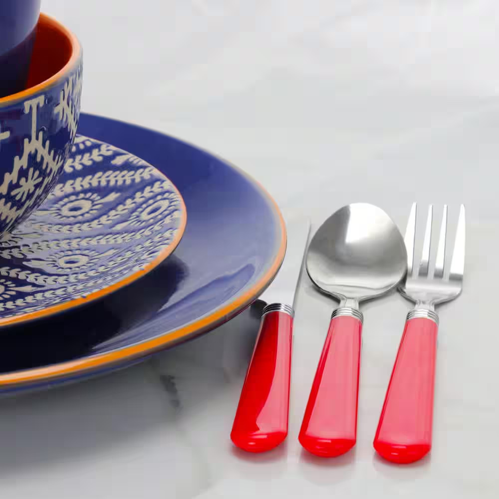 Sensations II 16-Piece Red Flatware Set (Service for 4)